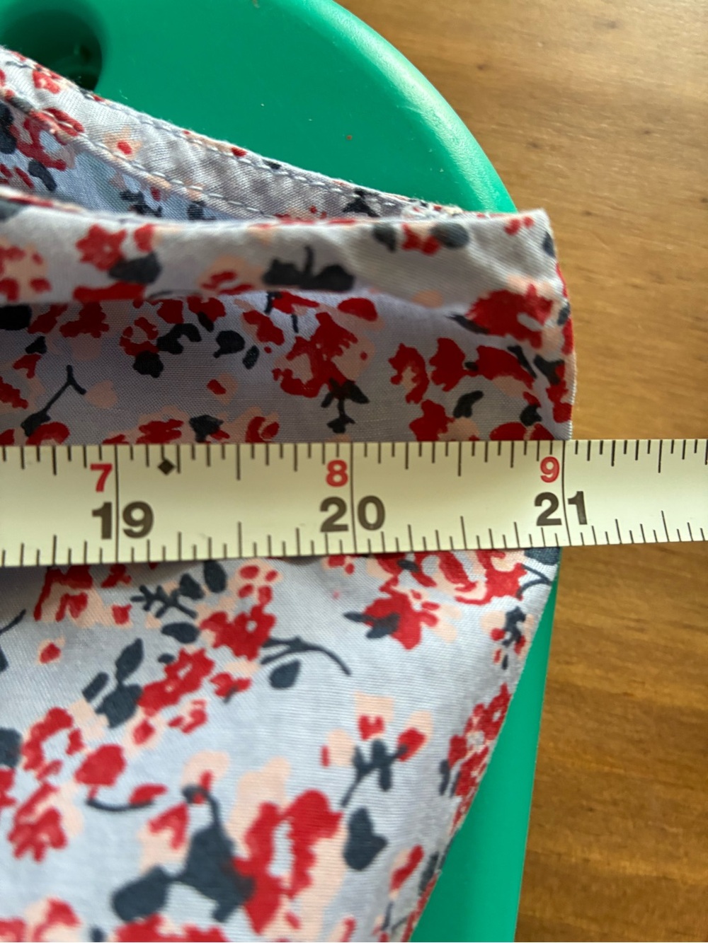 Sleeveless Light Blue Floral Tie-Waist Dress - Picture 3 of 5